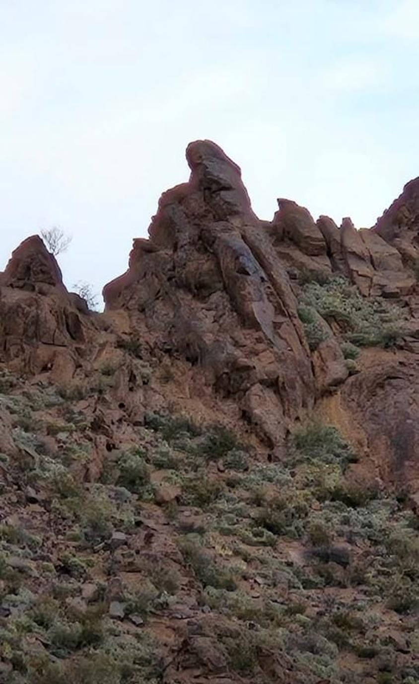 La India del Portezuelo en el paisaje real